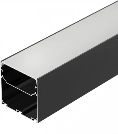 Профиль LINE-S-7575-2000 BLACK (Arlight, Алюминий) 041855