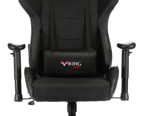 Кресло игровое Zombie VIKING 4 AERO Edition черный текстиль/эко.кожа с подголов. крестовина пластик