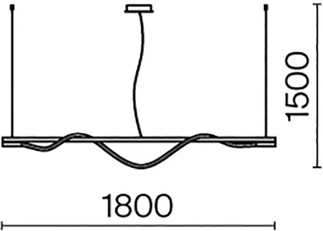 Подвесной светильник с гибким неоном Tau MOD166PL-L20G3K Maytoni (LED, 220V, на тросе)