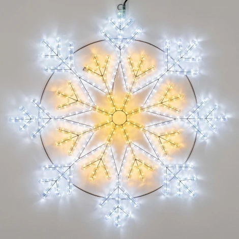 Световая фигура светодиодная ARD-SNOWFLAKE-M12-900x900-576LED White/Warm (230V, 36W) (Ardecoled, IP65) 034262