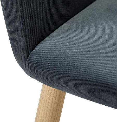 Кресло Oscar Diag grey/нат.дуб R-Home арт.410118141h_Diaggrey_н.дуб