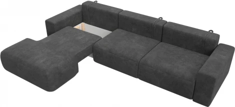 Диван угловой Лига-036 НПБ Классик Лонг левый угол Лига Диванов (Велюр) арт.127785L