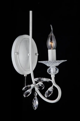 Бра Alexandria 60057/1 белый с серебром