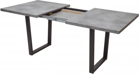 Стол ЛОФТ 160 Бетон Портленд/ Черный М-City