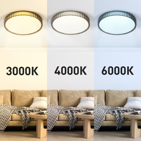 Потолочный светильник круглый светодиодный с пультом регулировкой цветовой температуры и яркости ЭРА SPB-6-70-RC Verden (220V, круглые)