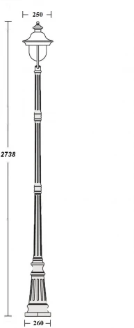 Наземный фонарь Oasis Light MADRID-COOPER 84310c 18 Bl