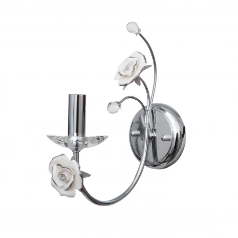Бра Abrasax 2031/1(chrome) (220V, свеча, цветы, розы)