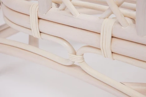 Комплект для отдыха "ANDREA" (диван + 2 кресла журн. столик со стеклом подушки) TCH White (белый), Ткань рубчик, цвет кремовый Tetchair Andrea 10165