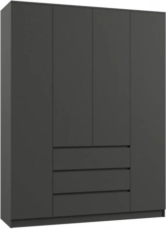 Шкаф Мадера ЛДСП (Мадера ЛДСП графит новый) Woodville арт.521080