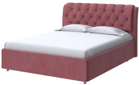 PROxSON Кровать Chester (Ткань: Велюр Ultra Багряный) 160x200