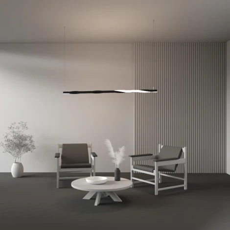 Радиусный профиль 35x35 Twist правый черный Maytoni Радиусный профиль ALM-3535R-B-TR-90°-0.4M