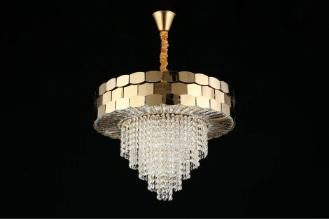 Подвесная люстра Dzhoell APL.823.03.12 (220V, хрусталь, подвески, на цепи)