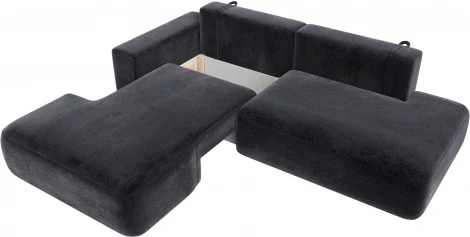 Диван угловой Лига-036 НПБ Модерн левый угол Лига Диванов (Велюр) арт.127783L