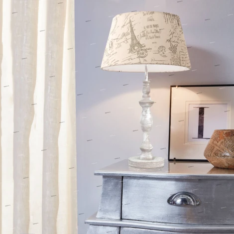 Абажур Eglo Vintage, белый с серым