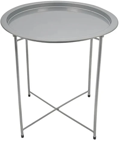 Столик складной Handy Home металл ОГОГО 823219 (серебристый)