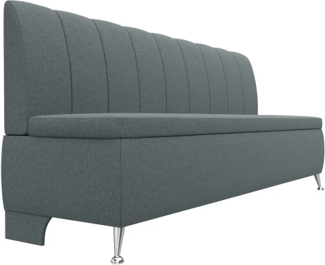 Диван кухонный прямой Кантри (Серый/Рогожка) Лига Диванов арт.123747