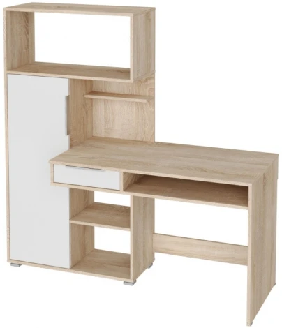 Письменный стол Woodville Зануг дуб сонома / белый 369967