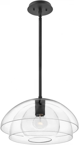 Потолочная люстра на штанге Hinkley Lotus QN-LOTUS-P-BLK (220V, шар)