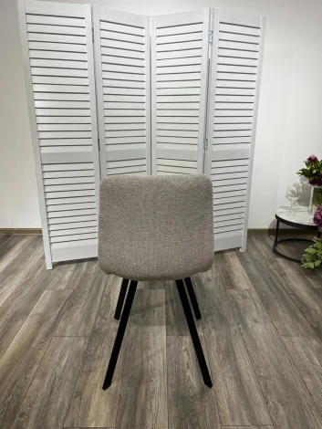 Обеденный стул M-City ELVIS WZ2042-19 галечный серый/ черный каркас