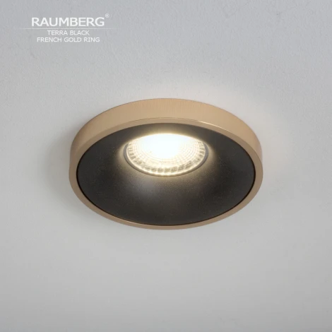 Встраиваемый светильник Raumberg TerraBk\FGd Black\French Gold