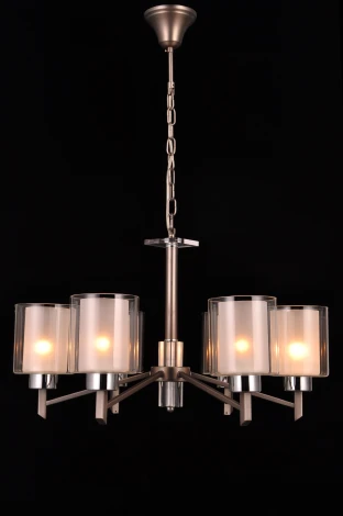 Подвесная люстра Natali Kovaltseva Double 81049-6C ANTIQUE SILVER