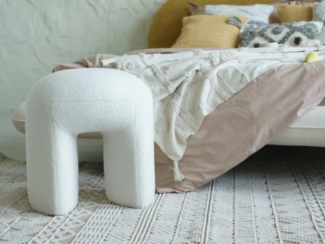 Пуф ОГОГО Shaggy (Искусственный мех/Бежевый)