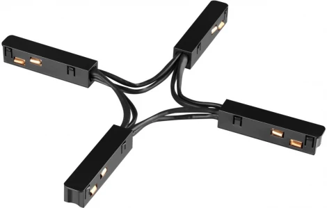 Гибкий токопроводящий соединитель для низковольтного шинопровода "X-образный" Novotech IP20 48V SHINO FLUM 135178