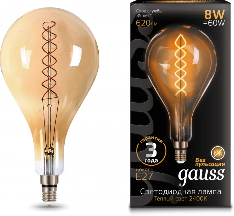 Лампочка светодиодная филаментная Gauss 150802008