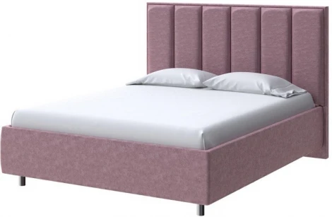 PROxSON Кровать Routa без основания (Ткань: Велюр Gratta 6 Ягодный мусс) 90x190