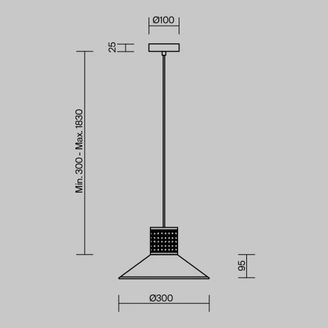 Подвесной светильник Freya Mixture FR5483PL-01B3 (220V, на проводе)