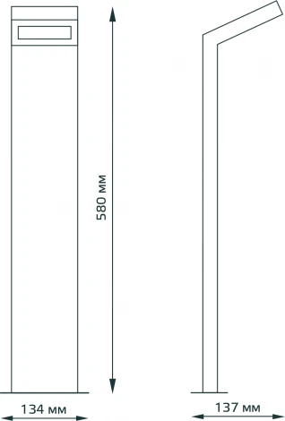 Наземный светильник Gauss Electra GD110 (LED, 220V, IP54)