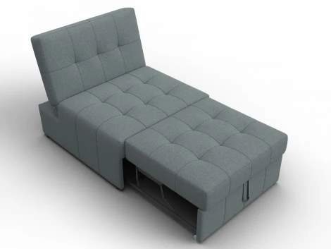 Кресло-кровать Лига-107 (80) (ЛДСП,Брус,Фанера,Рогожка/Серый) Лига Диванов 134892