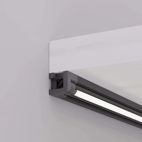 Профиль с экраном SL-KANT-H10-ROTATE-2000 IRON GREY (Arlight, Алюминий+пластик) 055331
