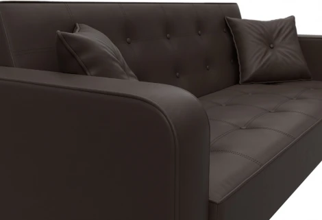 Диван-книжка Тур (Коричневый/Экокожа) Лига Диванов арт.121788