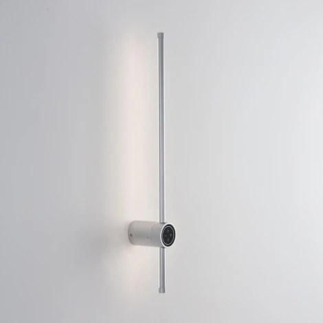 Настенный светильник светодиодный с диммером и сенсорным выключателем Lumion Bram 8310/12W серебро, металл/силикон LED 12W 3000/4000/7000K 220V (регулировка яркости)