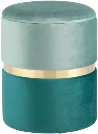 Пуф Кэрри с ящиком велюр бирюзовый УТ000025556