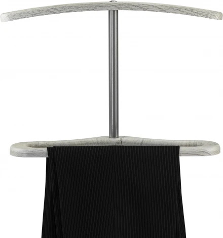 Вешалка костюмная Дэви 3 металлик/дуб дымчатый Mebelik арт.007465