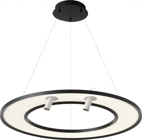 Подвесной светильник светодиодный со спотами Crystal Lux CONTOUR SP50W LED BLACK (220V, на тросе)