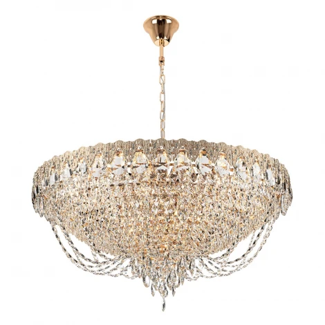 Подвесная люстра хрустальная Modelux MODELUX ML.8881.24P GD