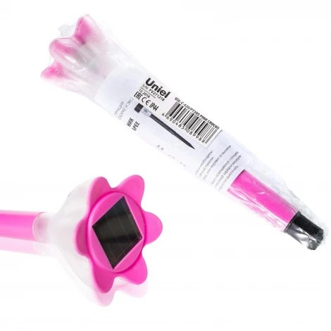 Грунтовый светильник на солнечной батарее Uniel USL-C-420/PT305 PINK CROCUS (LED, цветы, IP44)