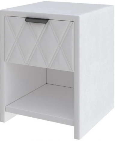 PROxSON Тумба Side (Ткань: Велюр Teddy Снежный) 44x45