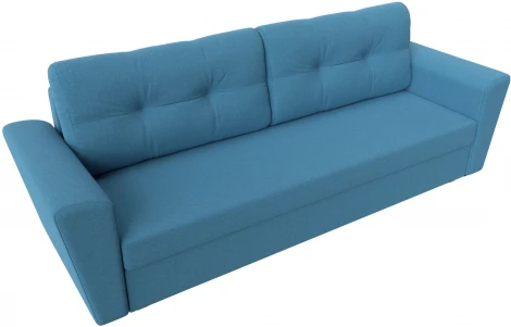 Диван прямой Амстердам Лайт (Голубой/Рогожка) Лига Диванов арт.121135