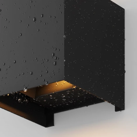 Настенный светильник уличный Maytoni Fulton O572WL-L6B (LED, 220V, куб, IP54)