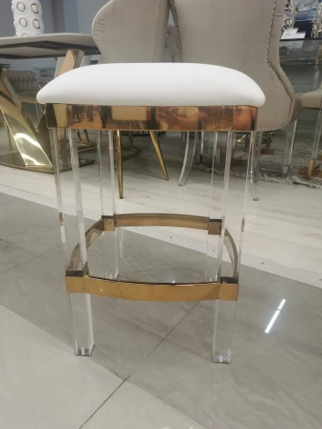 Табурет барный IST-CASA Найс MH-1974S.2, 40х40х61, белый, золото