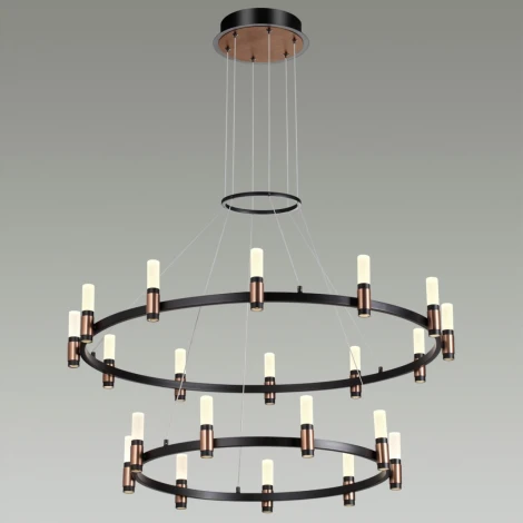 Подвесная люстра ярусная Candel 5009/98L Odeon Light (LED, 220V, на тросе)