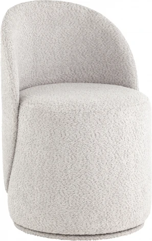 Пуф Loreen вращающийся букле светло-серый Stool Group (арт.УТ000039106)