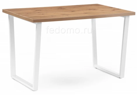 Стол Notta Лота Лофт 120 25 мм белый матовый / дуб вотан 489646