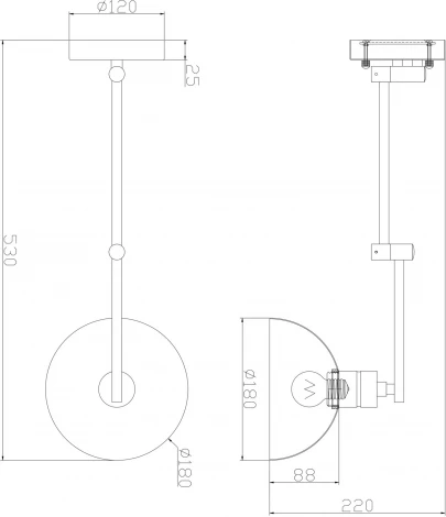 Бра Freya Cover FR5290WL-01B (220V)