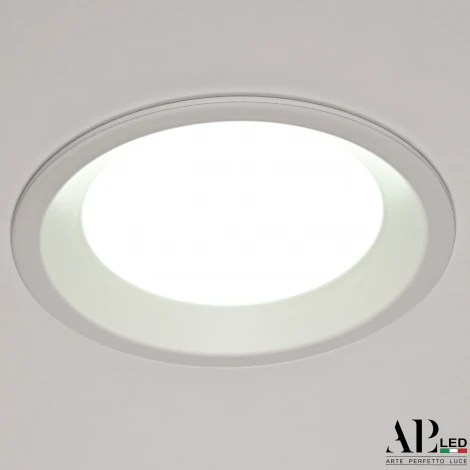 Точечный светильник встраиваемый APL LED Ingrid 3322.LDY9016/9W/6K (220V, круглые, IP40)