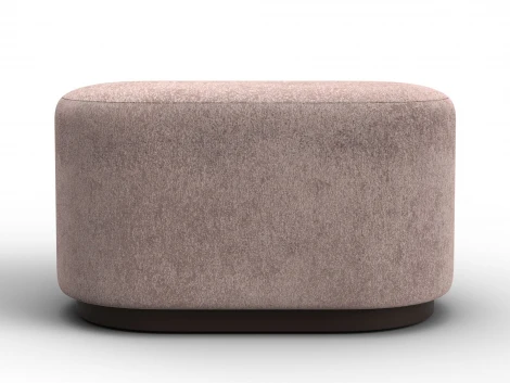 Пуф 007 (ДСП,Фанера/Пластик/Велюр/Бежевый) Лига Диванов 132378